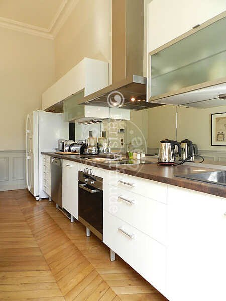 Cuisine Duplex meublé - 243m²  - 4 chambres - Miromesnil - Paris