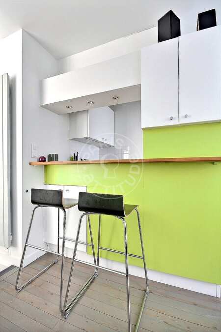 Cucina Appartamento arredato - 40m²  - 1 locale - Levallois-Perret