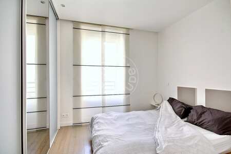 Camera da letto Appartamento arredato - 40m²  - 1 locale - Levallois-Perret