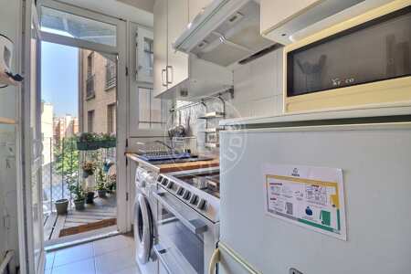 Cozinha Quitinete mobilado - 25m²  - Plaisance / Pernety - Paris