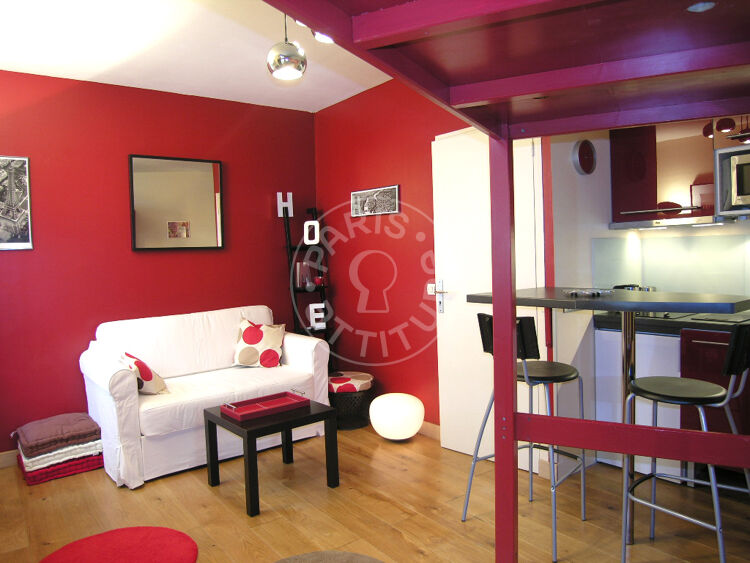 Salon - Studio meublé - Paris 75017 - 3405