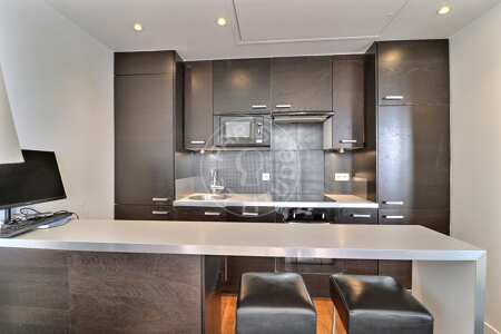 Kitchen Furnished studio alcove - 30m²  - Poissonnière - Paris