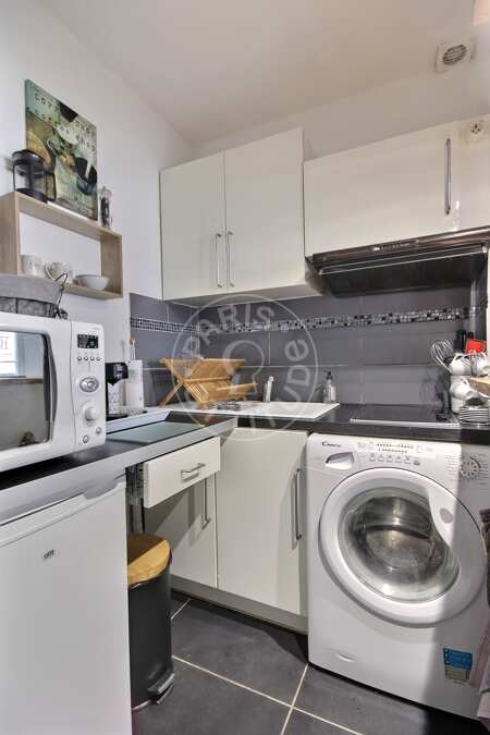 Küche Möblierte wohnung - 35m²  - 1 Zimmer - Centre George Pompidou - Paris