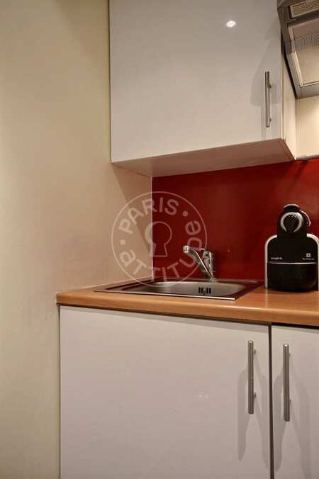 Cozinha Apartamento mobilado - 35m²  - 1 quarto - Saint-Germain - Paris