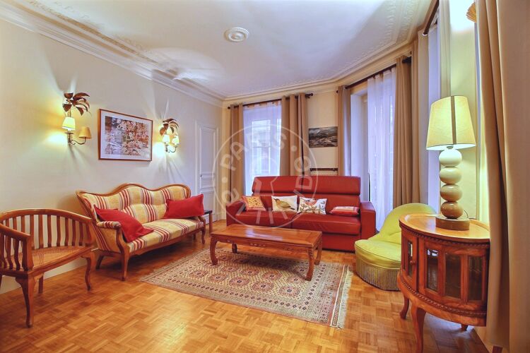 Salón - 1 dormitorio amueblado - París 75009 - 3441