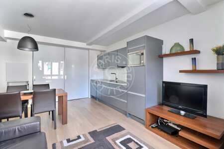Living room Furnished apartment - 39m²  - 1 bedroom - Oberkampf - Paris