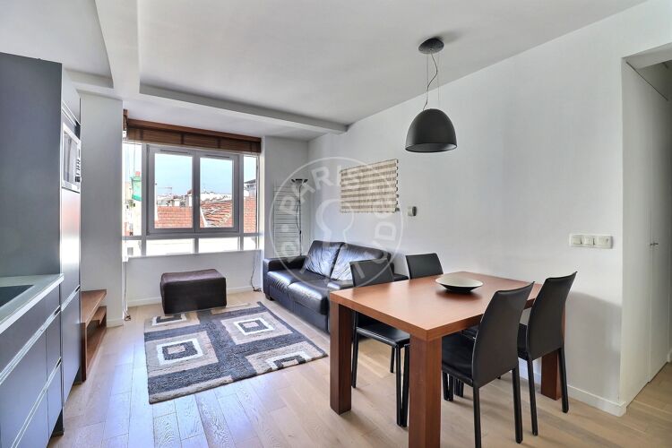 Living room - Furnished 1 bedroom - Paris 75011 - 3459