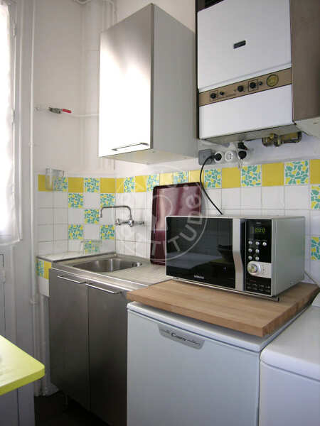 Cuisine Appartement meublé - 37m²  - 1 chambre - Jules Joffrin - Mairie du 18ème - Paris