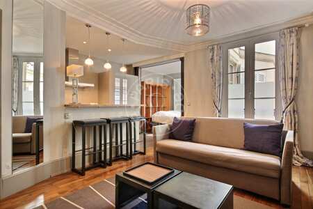 Salon Studio alcove meublé - 37m²  - Neuilly-sur-Seine