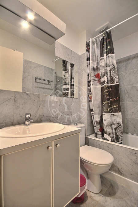 Baño Estudio amueblado - 20m²  - Parc André Citroën - París