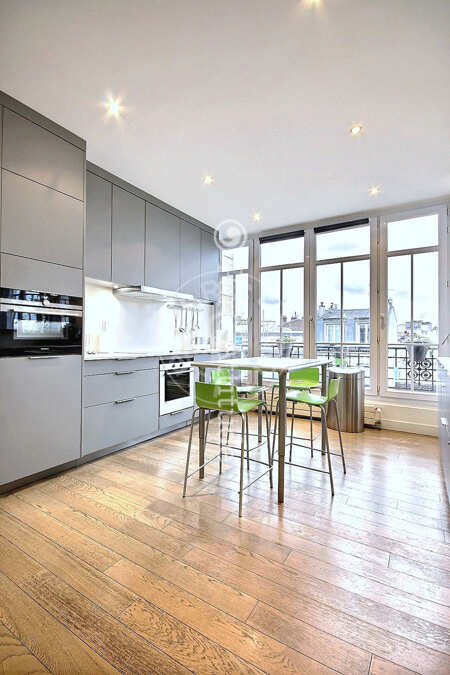 Kitchen Furnished apartment - 160m²  - 3 bedrooms - Temple - Paris
