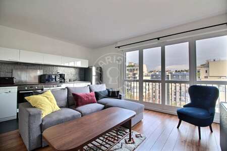 Salon Appartement meublé - 50m²  - 2 chambres - Denfert Rochereau - Paris