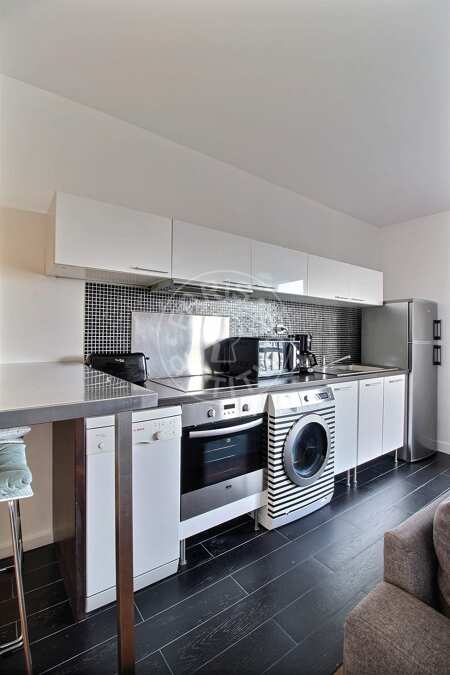 Cuisine Appartement meublé - 50m²  - 2 chambres - Denfert Rochereau - Paris