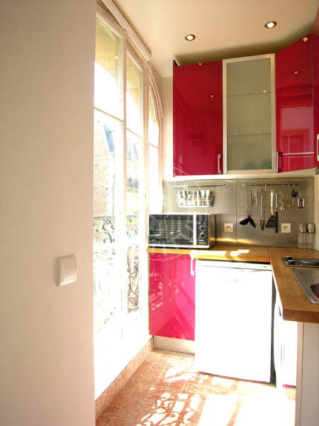 Kitchen Furnished apartment - 40m²  - 1 bedroom - Porte Maillot / Palais des Congrès - Paris