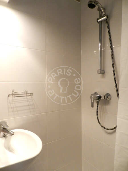 Baño Estudio amueblado - 21m²  - Ménilmontant - París