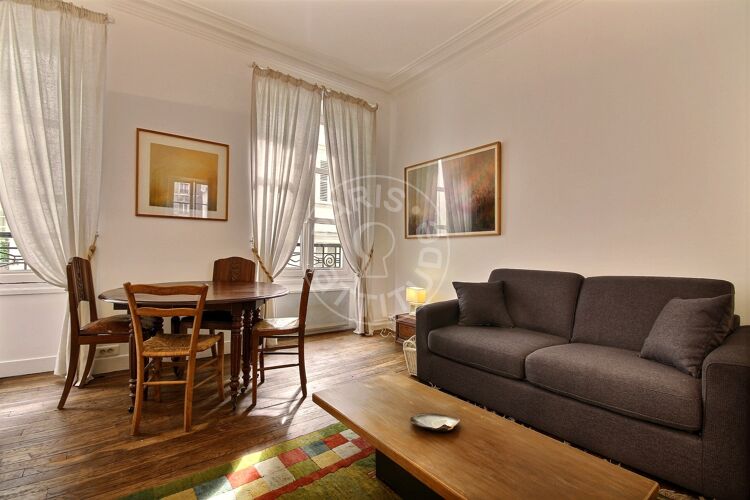 Living room - Furnished 1 bedroom - Paris 75017 - 3582