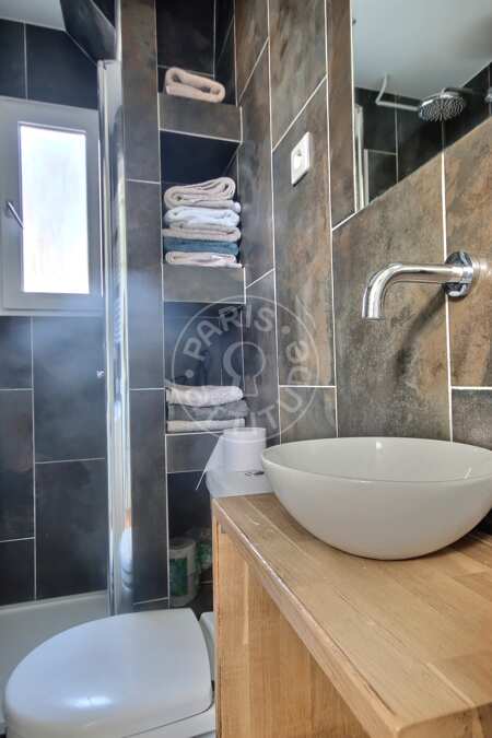 Casa de banho Apartamento mobilado - 52m²  - 2 quartos - Oberkampf - Paris