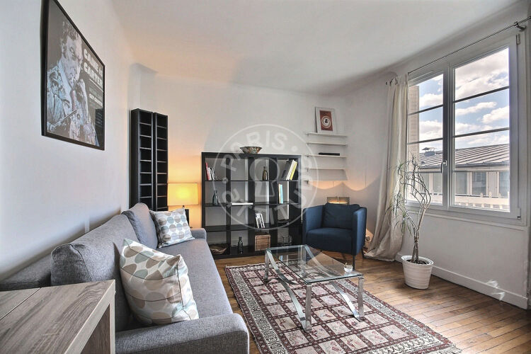 Living room - Furnished 1 bedroom - Paris 75017 - 3646