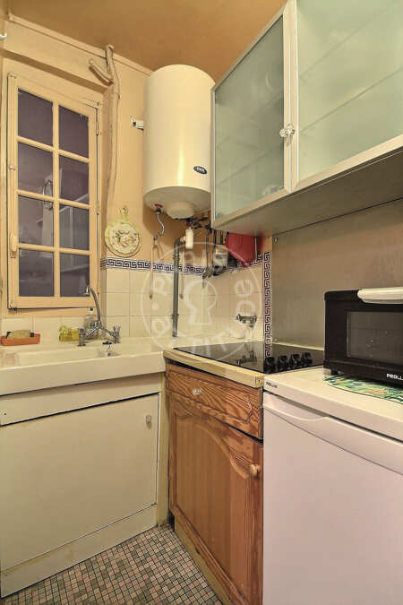 Kitchen Furnished studio alcove - 33m²  - Place Monge - Paris
