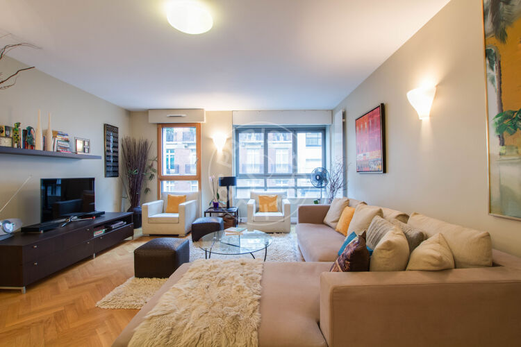 Living room - Furnished 2 bedrooms - Paris 75016 - 3670