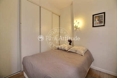 Bedroom Furnished studio alcove - 27m² - Saint-Germain - Paris