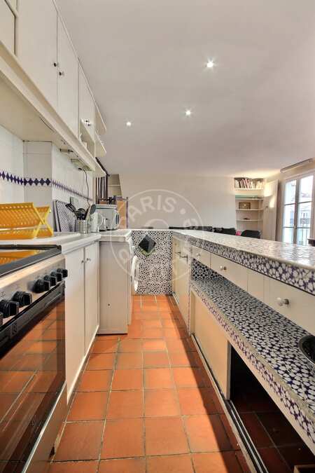 Küche Möblierte wohnung - 70m²  - 2 Zimmer - Oberkampf - Paris