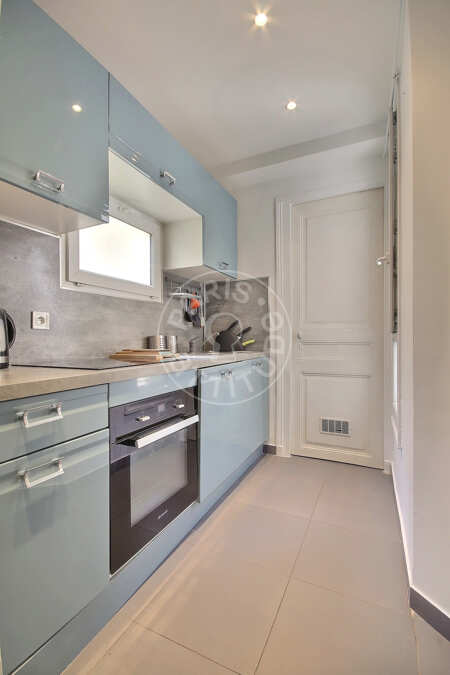 Cocina Piso amueblado - 80m²  - 3 dormitorios - Temple - París