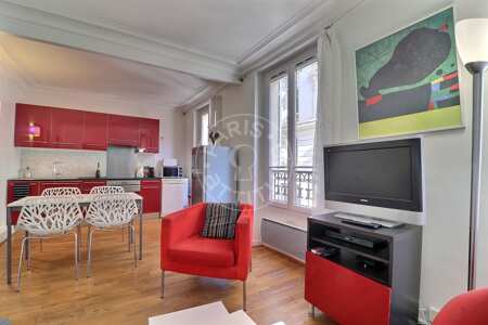 Wohnzimmer Möblierte wohnung - 37m²  - 1 Zimmer - Wagram - Paris