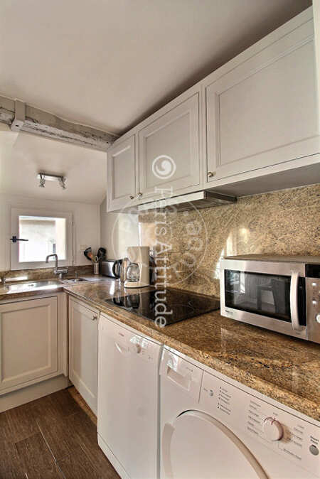 Cozinha Apartamento mobilado - 40m² - 1 quarto - Saint-Germain - Paris