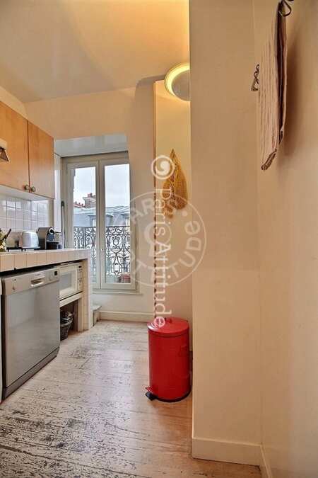 Kitchen Furnished apartment - 70m² - 1 bedroom - La Muette / Bois de Boulogne - Paris