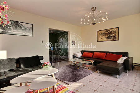 Sala Apartamento mobilado - 83m²  - 2 quartos - Père Lachaise - Paris