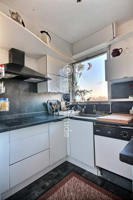 Cozinha Apartamento mobilado - 83m²  - 2 quartos - Père Lachaise - Paris
