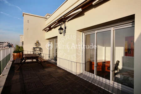 Terraço Apartamento mobilado - 83m²  - 2 quartos - Père Lachaise - Paris