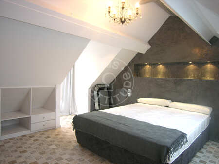 Camera da letto Appartamento arredato - 45m²  - 1 locale - Saint-Paul - Parigi