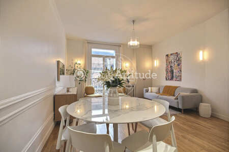 Living room Furnished duplex - 100m²  - 3 bedrooms - Porte Maillot / Palais des Congrès - Paris