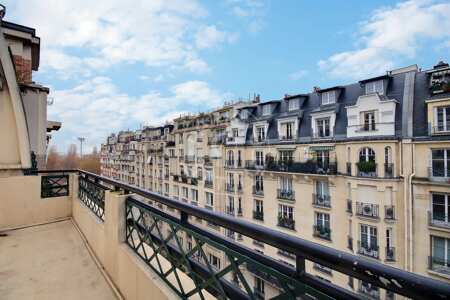 Varanda Apartamento mobilado - 37m² - 1 quarto - Porte Maillot / Palais des Congrès - Paris