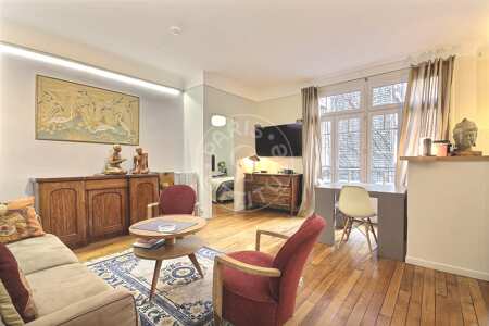 Living room Furnished apartment - 45m²  - 1 bedroom - Mirabeau - Paris