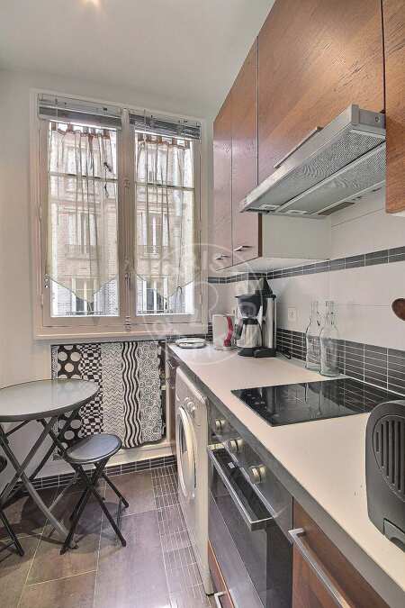 Küche Möblierte wohnung - 55m²  - 1 Zimmer - Bir-Hakeim - Paris