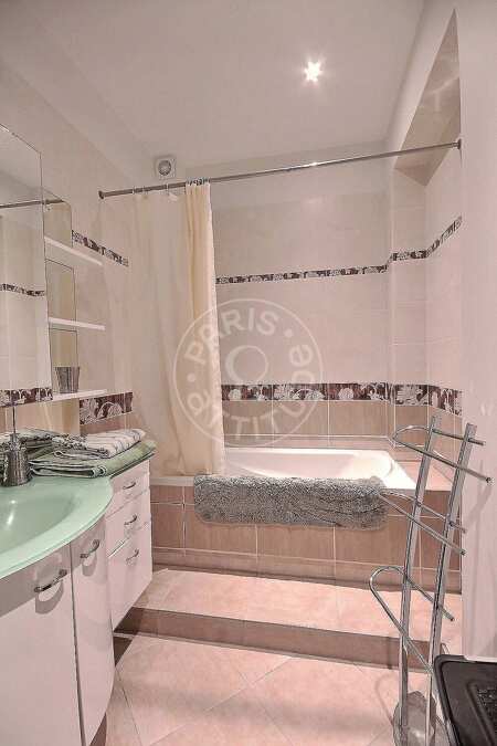 Badezimmer Möblierte wohnung - 55m²  - 1 Zimmer - Bir-Hakeim - Paris