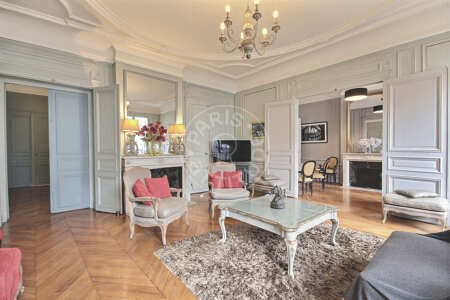 Living room Furnished apartment - 160m²  - 3 bedrooms - Champs-Elysées - Paris