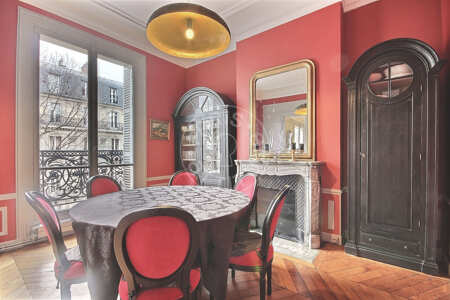 Dining room Furnished apartment - 160m²  - 3 bedrooms - Champs-Elysées - Paris