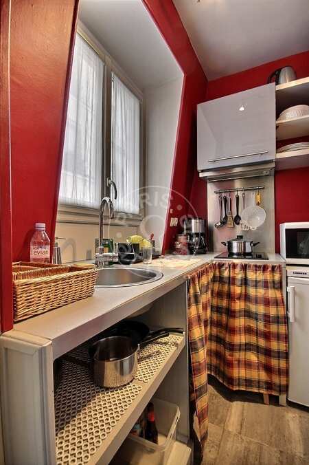 Cucina Appartamento arredato - 31m²  - 1 locale - Sacré-Cœur - Parigi