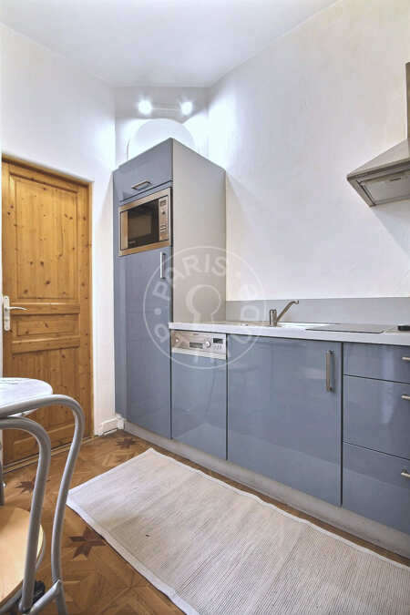 Kitchen Furnished studio - 35m²  - Ile de la Cité - Paris