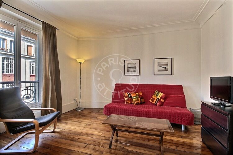 Living room - Furnished 1 bedroom - Paris 75005 - 4022