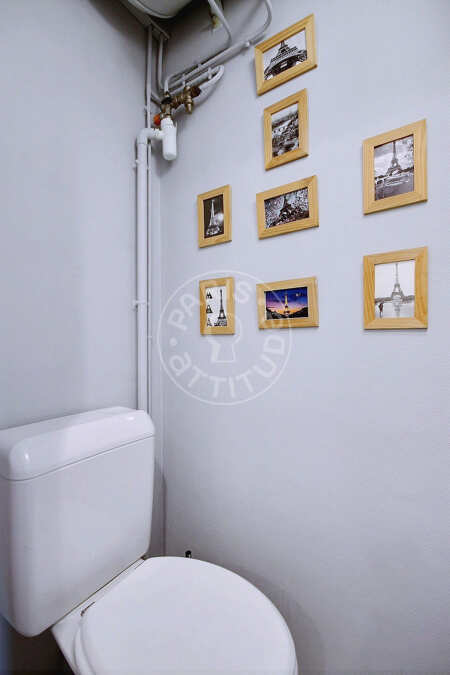 WC Quitinete mobilado - 18m²  - Bastille - Paris