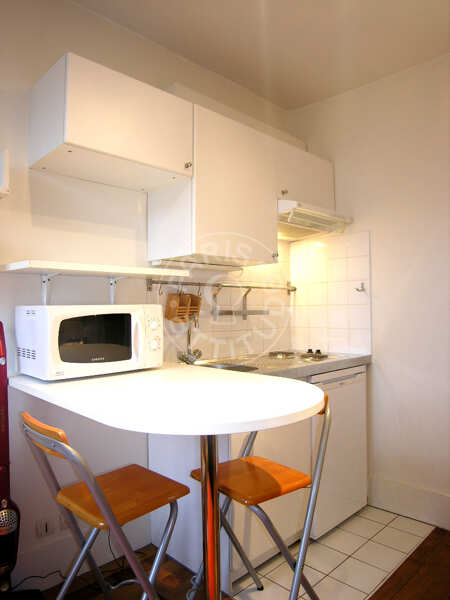 Cocina Estudio amueblado - 17m²  - Les Gobelins - París