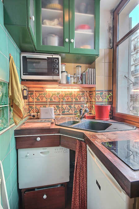 Cozinha Quitinete mobilado - 27m²  - Bastille - Paris