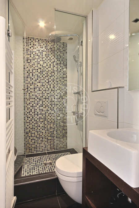 Salle de bain Studio alcove meublé - 25m²  - Saint-Paul - Paris