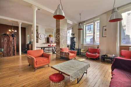 Salotto Loft arredato - 125m²  - 2 locali - Montorgueil - Parigi