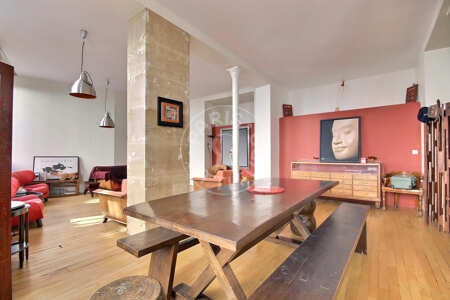 Sala da pranzo Loft arredato - 125m²  - 2 locali - Montorgueil - Parigi